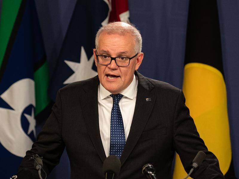 Ex-prime minister Scott Morrison has defended his decision to block a gas project off the NSW coast. (Flavio Brancaleone/AAP PHOTOS)