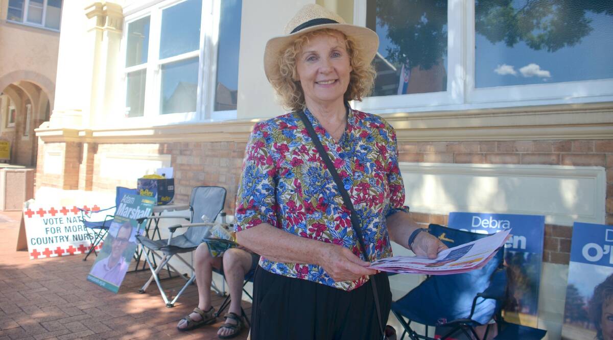 Country Labor's Debra O'Brien said it was a busy time and the pre-poll voting would extend the whole thing for a bit longer. PHOTOS: Naomi Shumack.