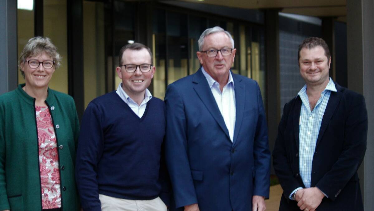 TOUR: Armidale Health Service manager Catherine Death with Member for Northern Tablelands Adam Marshall, Minister for Health Brad Hazzard and Director of Nursing Hamish Yeates.