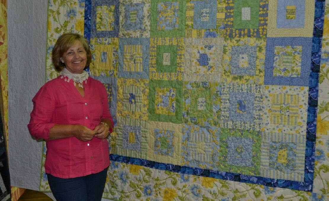 Jacqui Breneger of Creative Quilts. Photo by Harold Konz No 9445