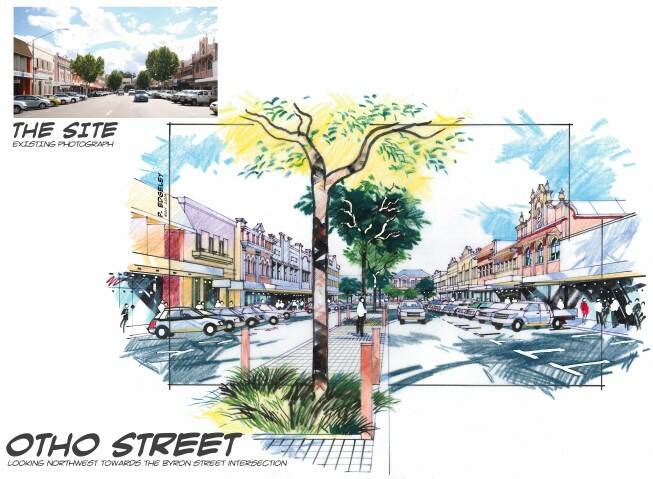 LOOKING INTO THE FUTURE: This shows what Otho Street would look like in five years time if the council’s plan for the CBD goes ahead.