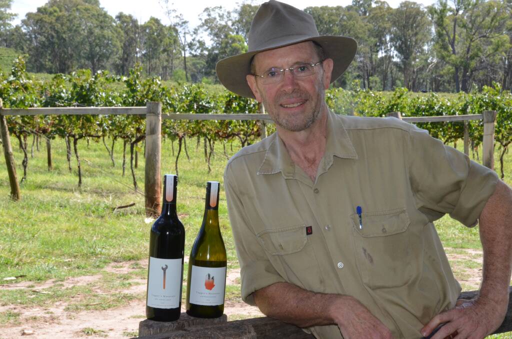 WINNER: Mark Kirkby back at his winery near Tingha.
