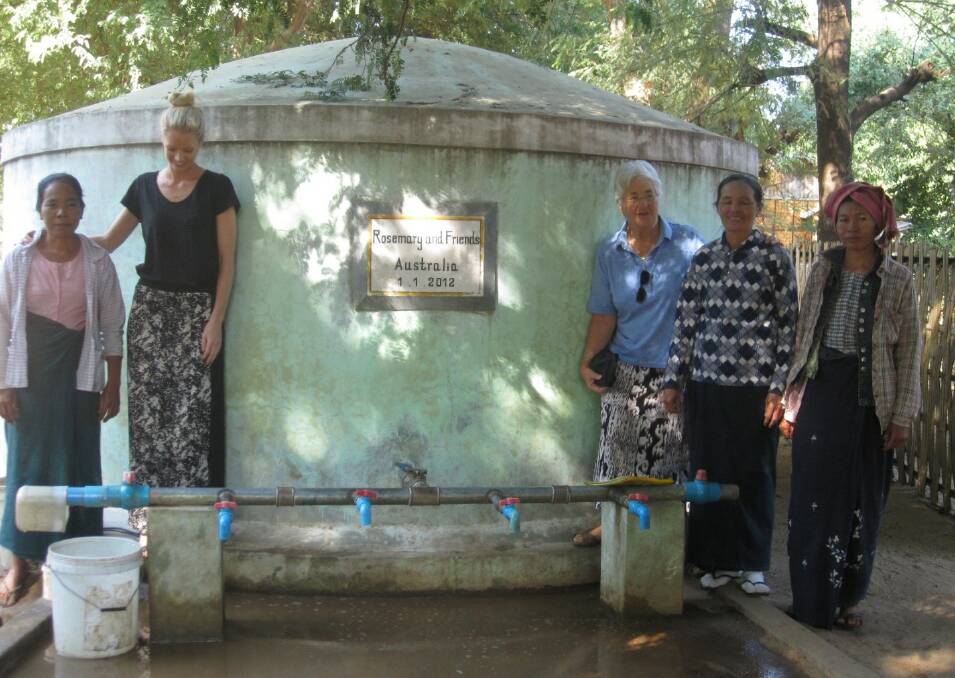 Laura and Rosemary visited all 40 village tanks thoroughut the dry interior of Myanmar that have been built under the project. 