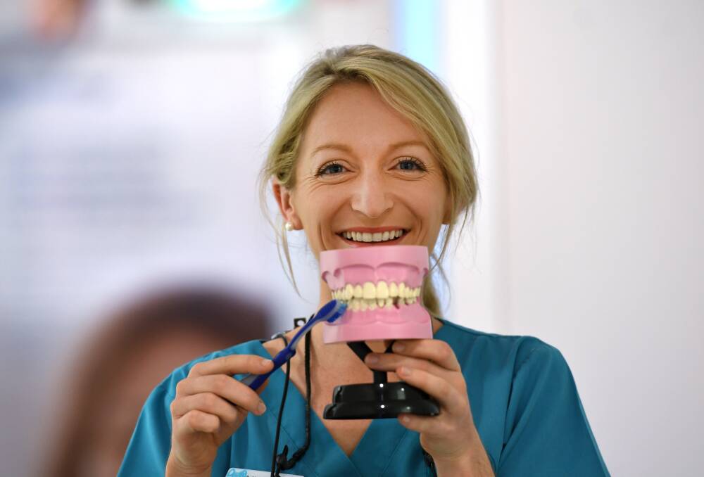 AWARENESS: Dr Madison Macpherson of Darling Dental is urging parents to brush up on their dental knowledge. Photo:Gareth Gardner 090318GGC02