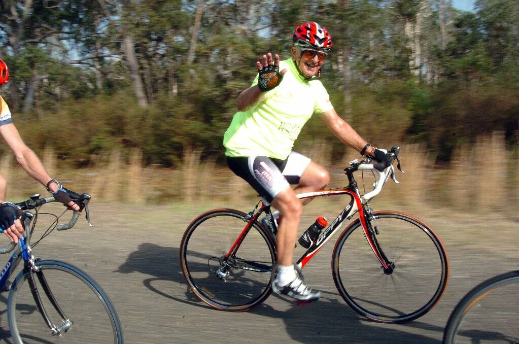 GENEROUS: Jack participated in a 2009 charity ride in Port Macquarie.