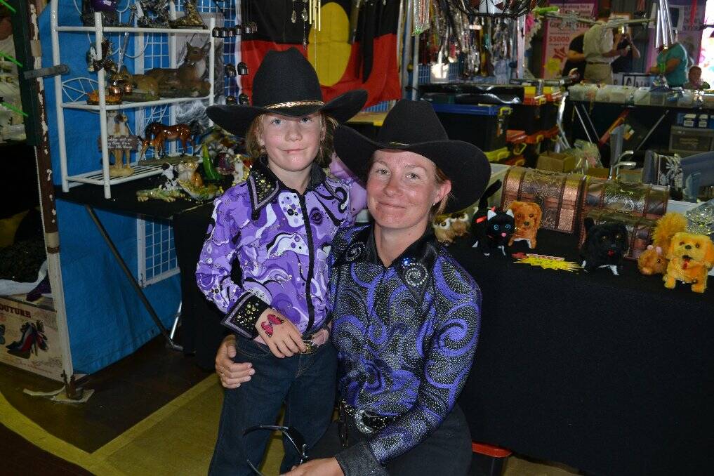 Amber and Lewis Bell, from Armidale, ready for their ring event.